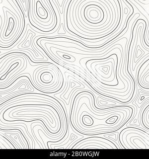 Mappa delle altezze senza cuciture. Mappe topografiche del contorno, texture rilievo e rappresentazione vettoriale delle montagne topografiche e delle pianure Illustrazione Vettoriale