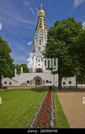 Chiesa russa a Lipsia, Sassonia, Germania, Europa Foto Stock