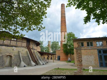 Antica fabbrica di mattoni a Mulldenberg, Brandeburgo Foto Stock