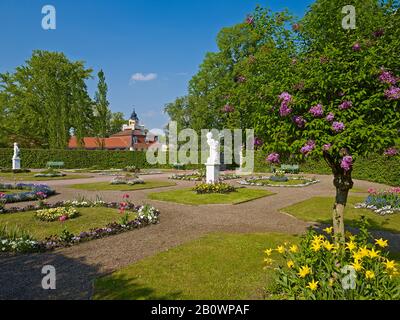 Giardino russo a Belvedere vicino Weimar, Turingia, Germania, Europa Foto Stock