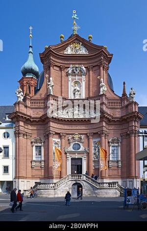 Kollegiattift Neumünster, Würzburg, Bassa Franconia, Baviera, Germania, Europa Foto Stock