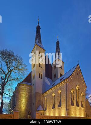 Cattedrale Di Nordhausen Alla Santa Croce, Nordhausen, Turingia, Germania Foto Stock