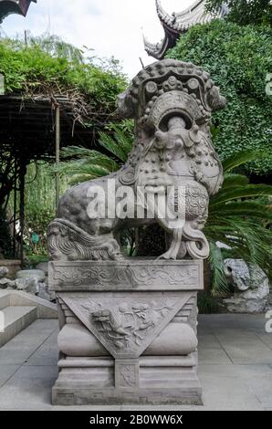 Tempio Di Confucio, Puxi, Shanghai, Cina, Asia Foto Stock