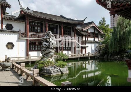 Tempio Di Confucio, Puxi, Shanghai, Cina, Asia Foto Stock