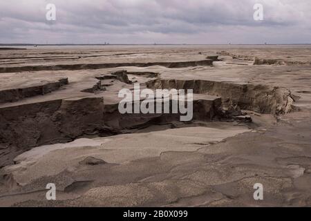 Zelazny Most - il più grande serbatoio di schiuma (diga di recupero delle miniere di rame) in Europa, Rudna / Polonia. Foto Stock