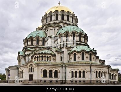 Cattedrale Di Alexander Nevski, Sofia, Bulgaria, Balcani, Europa Sudorientale, Foto Stock