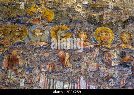 16 Gennaio 2017. Antica Chiesa Di Santa Maria (Santa Maria Antiqua) Nel Foro Romano. Affreschi bizantini, 6th secolo. Roma, Italia. Foto Stock
