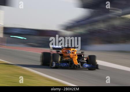 Carlos sainz jr (esp) mclaren f1 team mcl35 durante i test pre-stagione 2020, Campionato di Formula 1 a Barcellona (Spagna), Italia, 21 febbraio 2020 Foto Stock