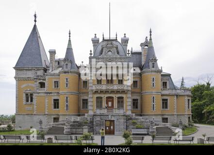 Palazzo Massandra, Yalta, Crimea, Ucraina, Europa Dell'Est, Foto Stock