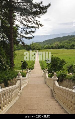 Palazzo Massandra, Yalta, Crimea, Ucraina, Europa Dell'Est, Foto Stock