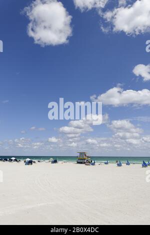 Torre Di Guardia Della Spiaggia '15 St ', Torre Lifeguard, Oceano Atlantico, Miami South Beach, Florida, Stati Uniti, Foto Stock