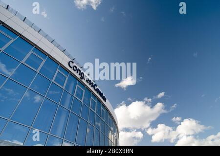 Centro congressi, Erfurt exhibition centre, fiera, Erfurt, Turingia, Germania, Foto Stock