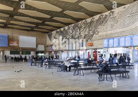 Stazione Centrale Di Sofia, Sofia, Bulgaria, Balcani, Europa Sudorientale, Foto Stock