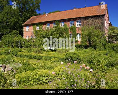Giardino della corte distrettuale di Ottersberg, distretto di Verden, Bassa Sassonia, Germania, Foto Stock