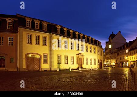 Casa di Goethe al Frauenplan di Weimar, Turingia, Germania, Foto Stock