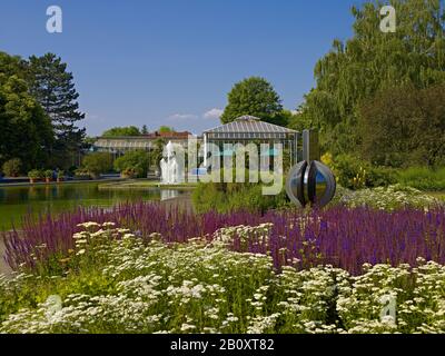 Serre di EGA a Erfurt, Turingia, Germania, Foto Stock