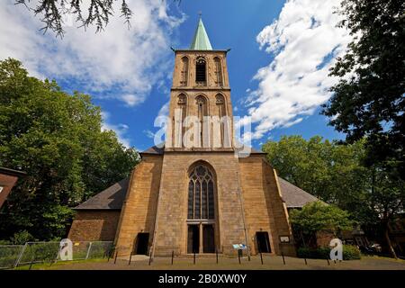 Chiesa di San Pietro e Paolo nel centro della città, Germania, Renania Settentrionale-Vestfalia, Ruhr Area, Bochum Foto Stock