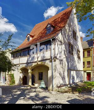 Luogo di nascita di Lutero a Lutherstadt Eisleben, Sassonia-Anhalt, Germania, Foto Stock