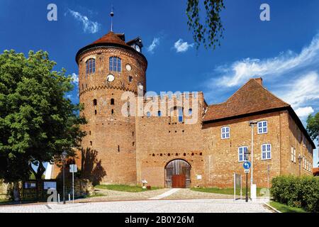 Vecchio Castello Di Neustadt-Glewe, Contea Di Ludwigslust-Parchim, Meclemburgo-Pomerania Anteriore, Germania, Foto Stock