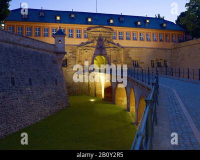 Salita alla cittadella di Petersberg, Erfurt, Turingia, Germania, Foto Stock