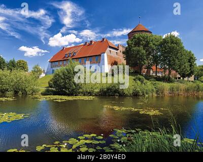 Vecchio Castello Di Neustadt-Glewe, Contea Di Ludwigslust-Parchim, Meclemburgo-Pomerania Anteriore, Germania, Foto Stock