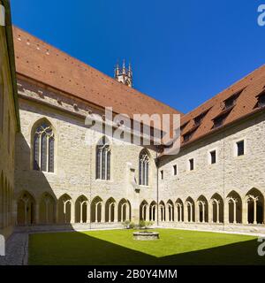 Kreuzhof del monastero agostiniano di Erfurt, Turingia, Germania, Foto Stock