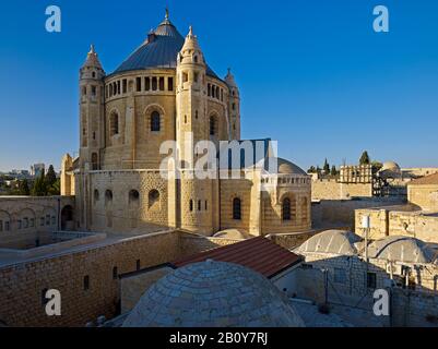 Chiesa Di Sion, Chiesa Di Dormitio Sul Monte Sion A Gerusalemme, Israele, Foto Stock