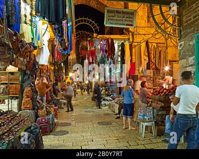 Nel suk della città vecchia di Gerusalemme, Israele, Foto Stock