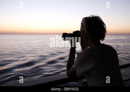 Donna Fotografie, Golfo Persico, Stretto Di Hormuz, Medio Oriente, Foto Stock