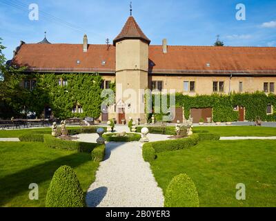 Castello di Wörners a Neuses a. Sabbia, Prichsenstadt, Bassa Franconia, Landkreis Kitzingen, Baviera, Germania, Foto Stock