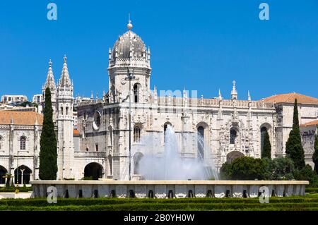 Monastero Di Hieronyonyite, Mosteiro Dos Jerónimos, Lisbona, Portogallo, Foto Stock