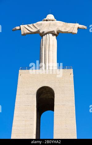 Statua Di Cristo-Rei, Almada, Portogallo, Foto Stock