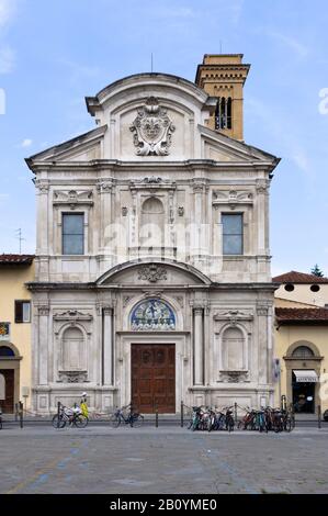 Chiesa Francescana Chiesa Di Ognissanti, Firenze, Toscana, Italia, Foto Stock