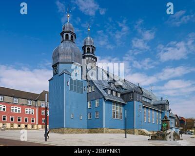 Marktkirche Zum Heiligen Geist In Clausthal, Clausthal-Zellerfeld, Goslar, Upper Harz, Bassa Sassonia, Germania, Foto Stock