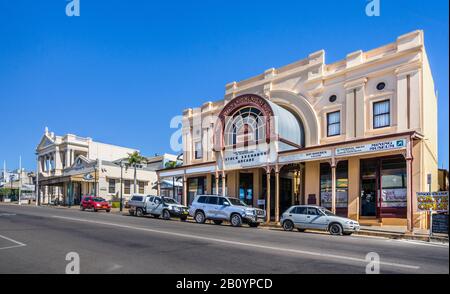 Charters Towers Stock Exchange Arcade, una galleria di negozi patrimonio-elencati a Mosman Street, Charters Towers, Charters Towers Region, Queensland, Australia Foto Stock