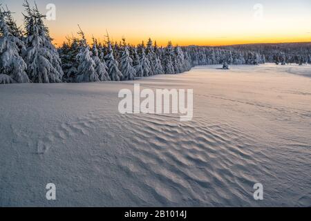 Klinovec, Regione Di Karlovy Vary, Montagne Di Ore, Repubblica Ceca Foto Stock