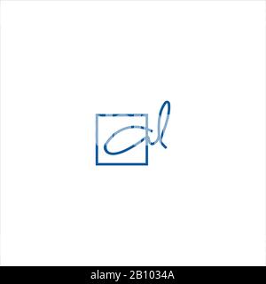 Modello iniziale di design del logo Wr o rw Illustrazione Vettoriale