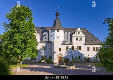 Castello rinascimentale dei castelli Dornburger, Dornburg, Turingia, Germania Foto Stock