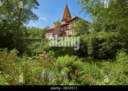 Rödelseer Tor A Iphofen, Bassa Franconia, Lk. Kitzingen, Baviera, Germania Foto Stock