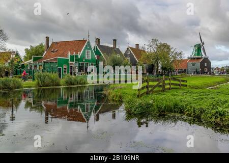 Zaanse Schans, Comune Di Zaanstad, Olanda, Paesi Bassi Foto Stock