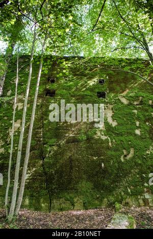 Bunker nel Lupo's Lair, Ketrzyn, Masuria, Polonia, Europa Foto Stock