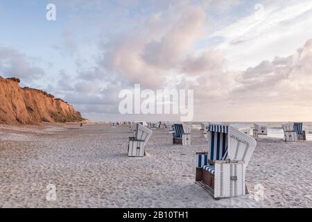 Rotes Kliff Beach Section, Kampen, Sylt Island, Germania Foto Stock