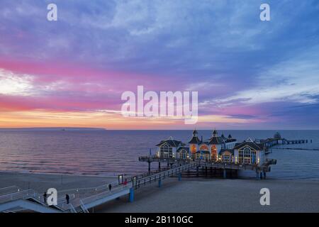 Molo Di Sellin Su Ruegen, Meclemburgo-Pomerania Occidentale, Germania Foto Stock