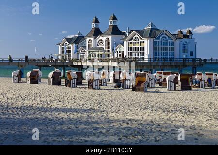 Molo Di Sellin Su Ruegen, Meclemburgo-Pomerania Occidentale, Germania Foto Stock