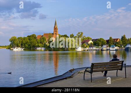 Marienkirche A Röbel, Meclemburgo-Pomerania Anteriore, Germania Foto Stock