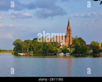 Marienkirche A Röbel, Meclemburgo-Pomerania Anteriore, Germania Foto Stock