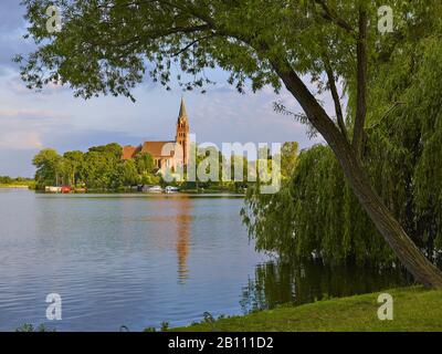 Marienkirche A Röbel, Meclemburgo-Pomerania Anteriore, Germania Foto Stock