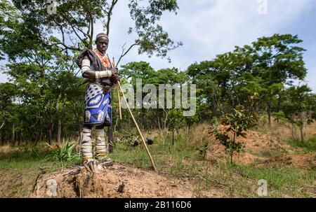 Pastori della tribù Sukuma, Tanzania occidentale, Africa Foto Stock