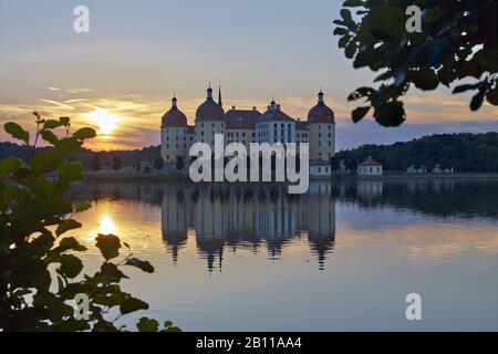 Castello di Moritzburg vicino a Dresda, Sassonia, Germania Foto Stock
