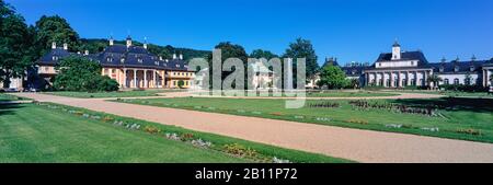 Castello Di Pillnitz, Dresda, Sassonia, Germania Foto Stock